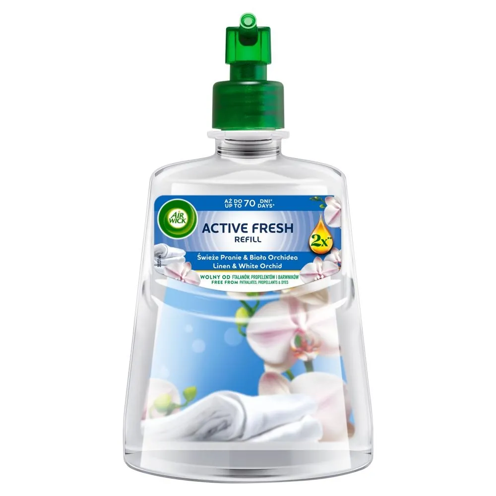 Air Wick Active Fresh Wkład zapachowy świeże pranie & biała orchidea 228 ml
