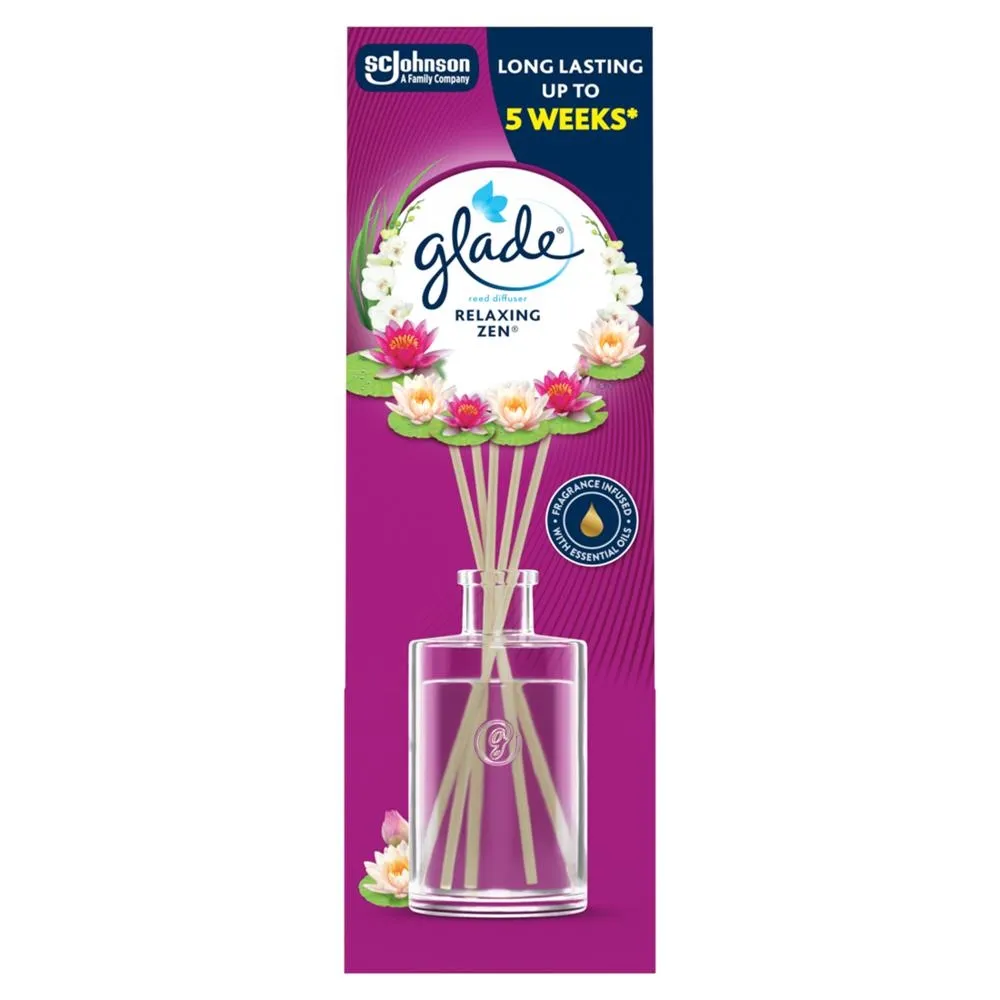 Glade Relaxing Zen Odświeżacz powietrza pachnące patyczki 50 ml