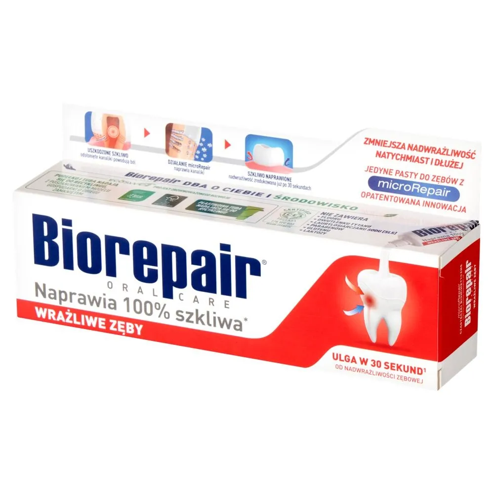 Biorepair Pasta do zębów wrażliwe zęby 75 ml