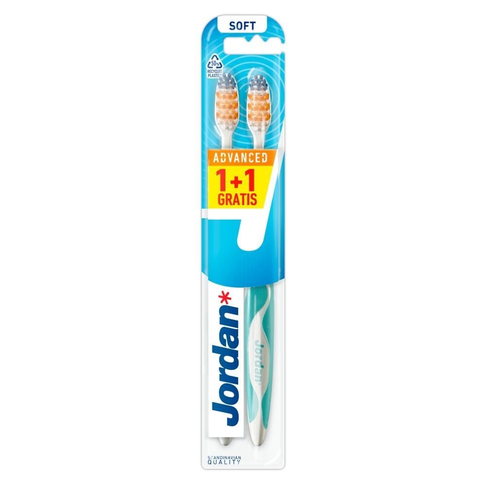 JORDAN  Advanced szczoteczka miękka 1+1gratis