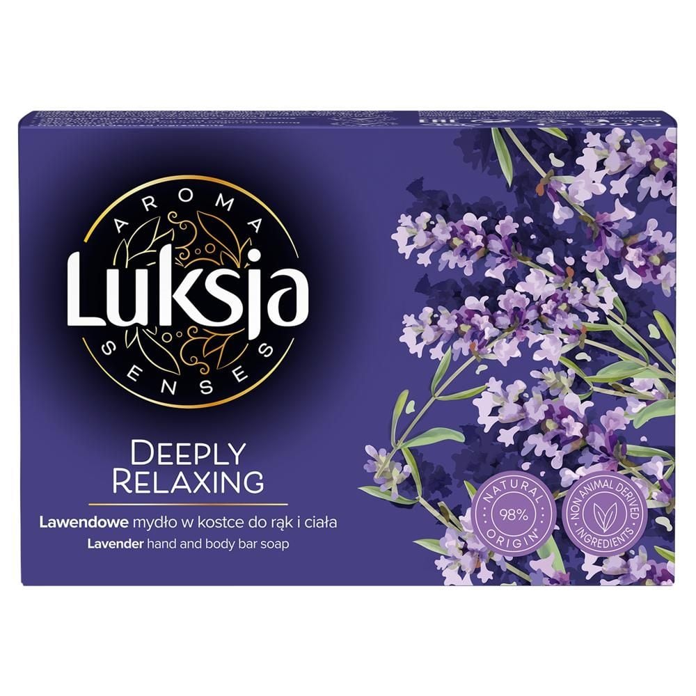 Luksja Aroma Senses Lawendowe mydło w kostce do rąk i ciała 90 g