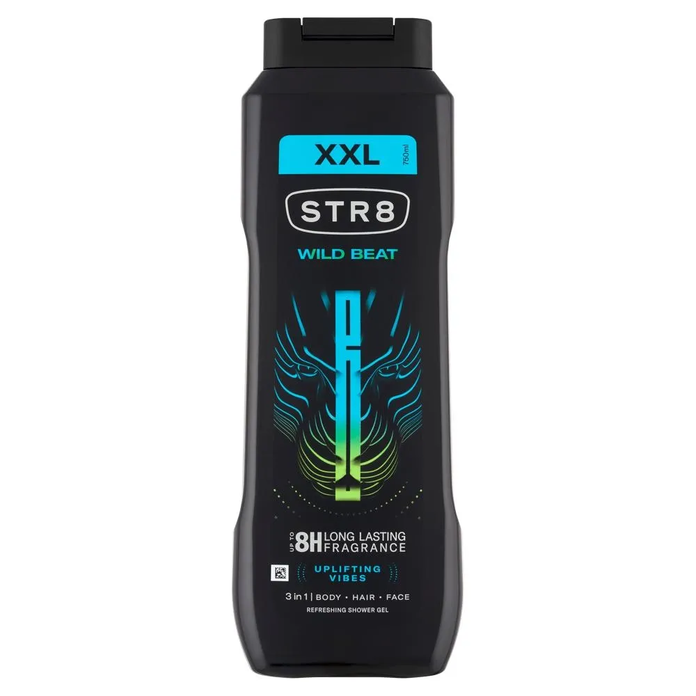 STR8 Wild Beat Odświeżający żel pod prysznic 3w1 750 ml