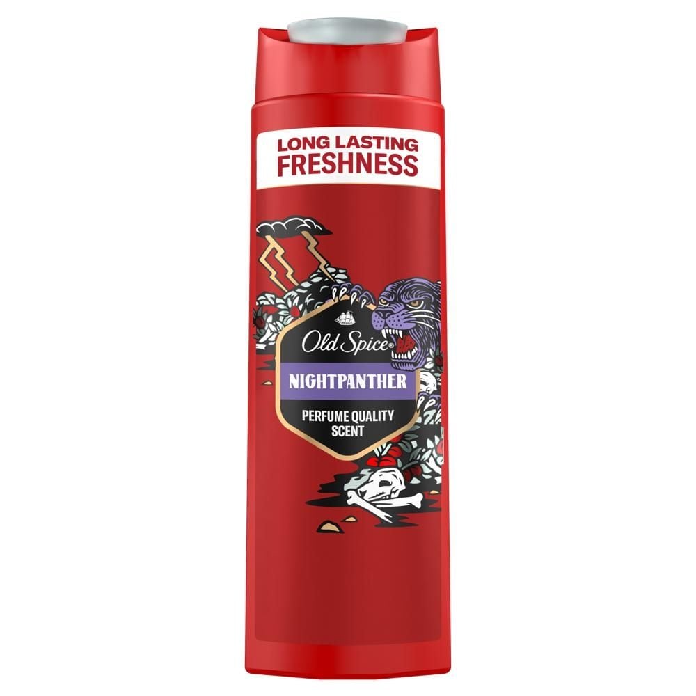 Old Spice Night Panther Męski płyn do kąpieli, żel pod prysznic i szampon 3 w 1 400ml