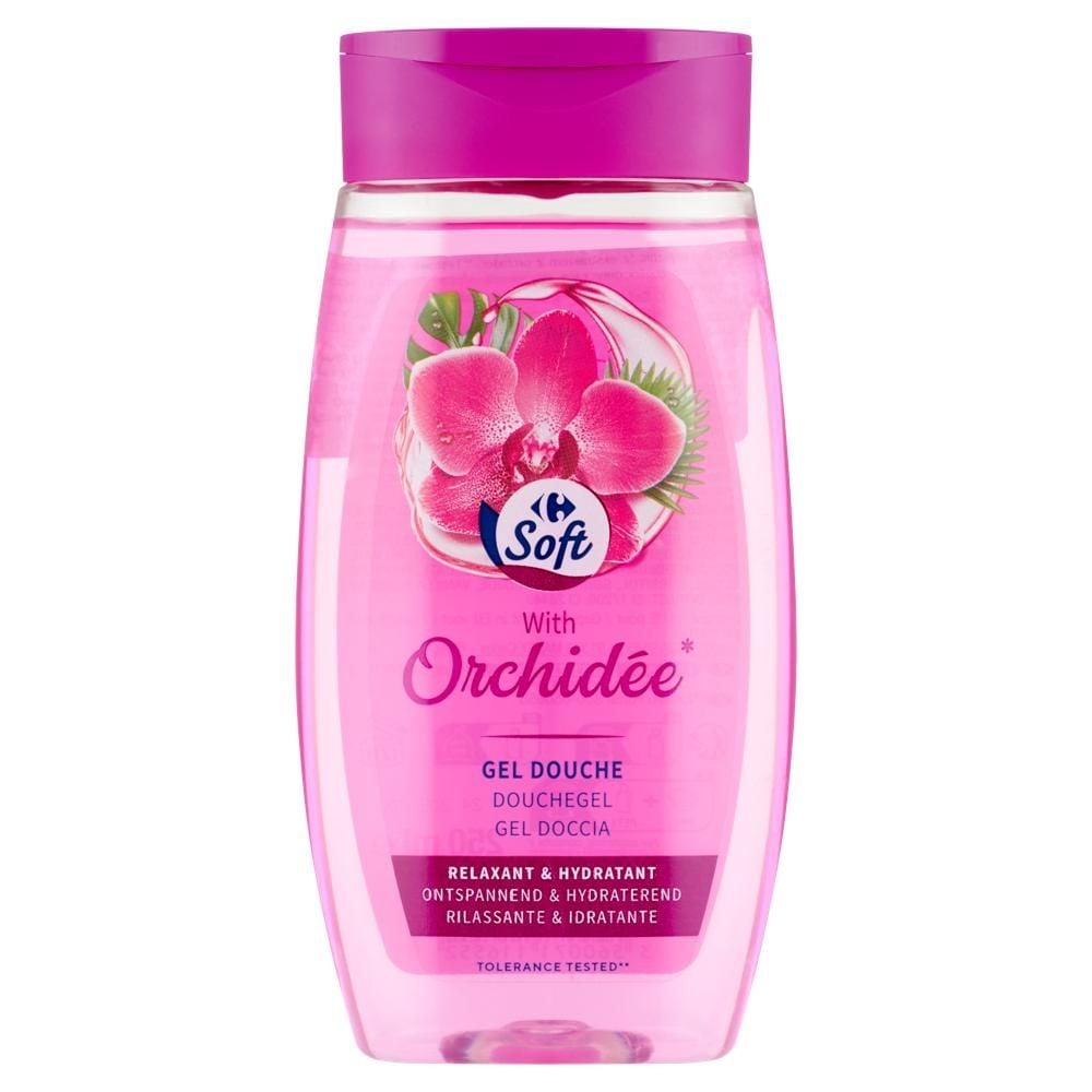 Carrefour Soft Żel pod prysznic z ekstraktem z orchidei 250 ml