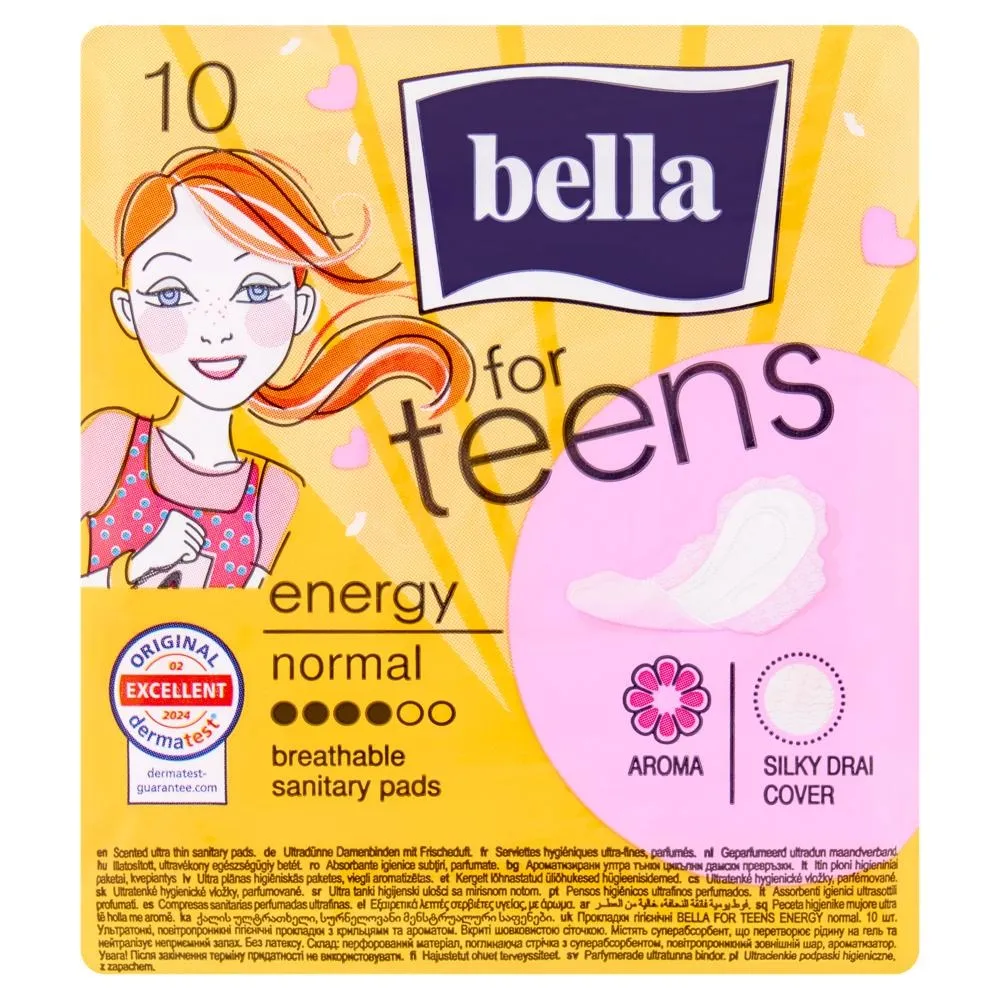 Bella for Teens Energy Normal Podpaski higieniczne 10 sztuk