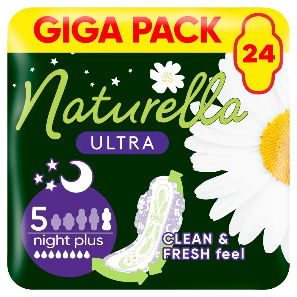 Naturella Ultra Night Plus Podpaski ze skrzydełkami rozmiar 5, × 24