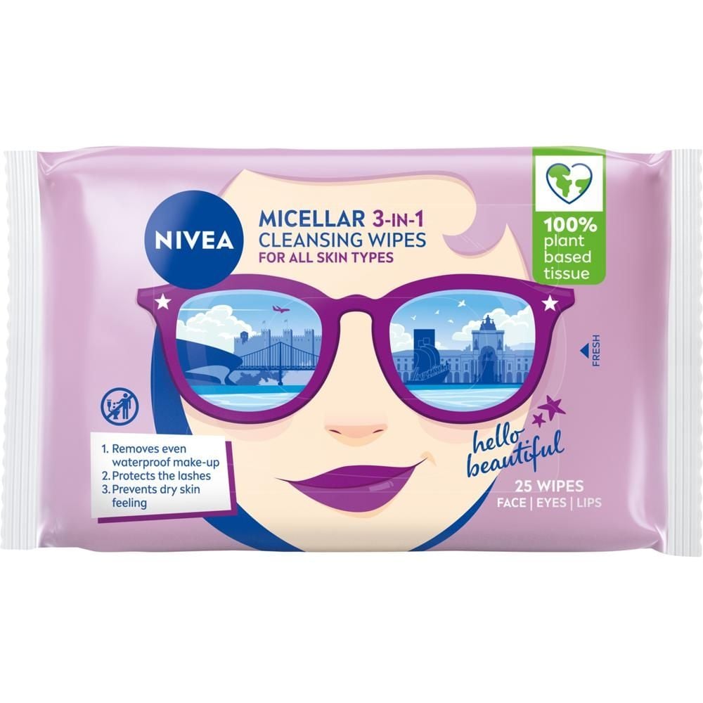 Nivea 3w1 Micelarne chusteczki do demakijażu 25 szt.