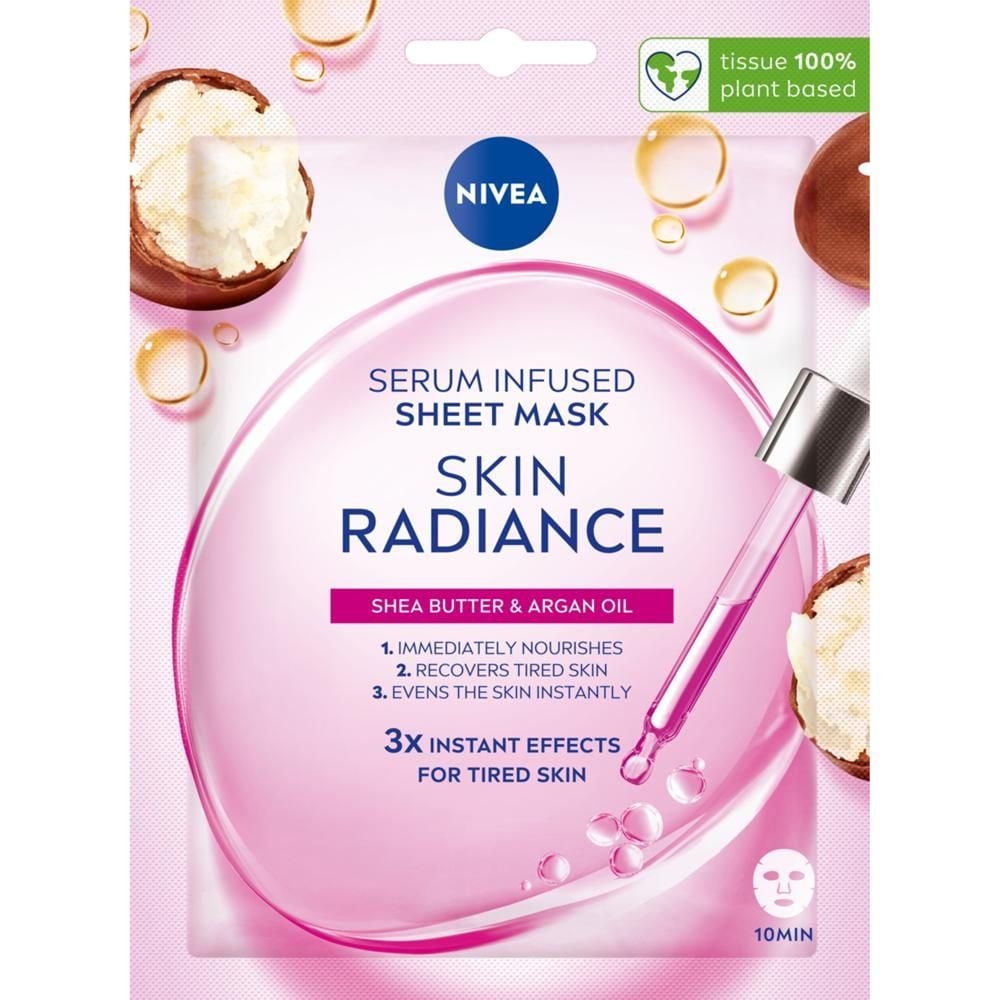 Nivea Skin Radiance Maska w płachcie z Serum Rozświetlającym 1szt.