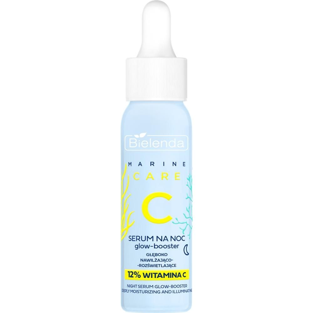 Bielenda C Marine Care Serum-glow-booster głęboko nawilżająco-rozświetlające na noc 30 ml