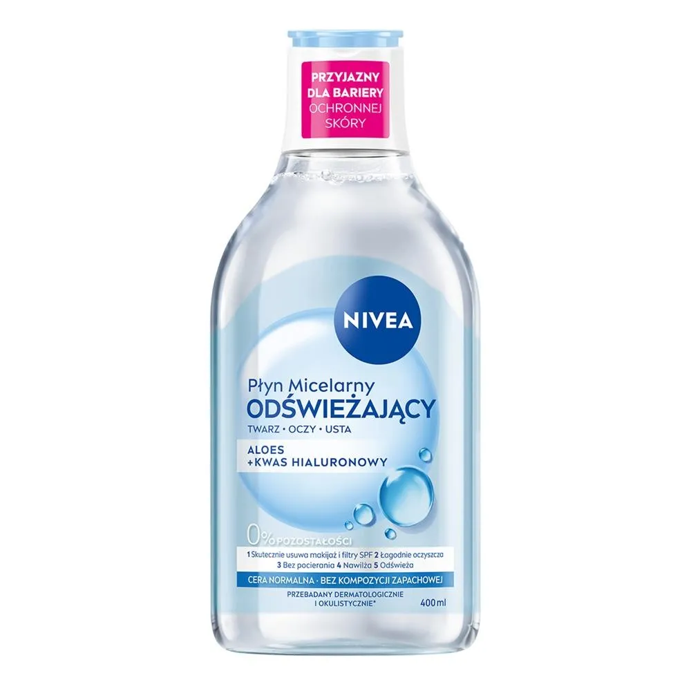 Nivea Płyn Micelarny Odświeżający cera normalna i mieszana 400 ml