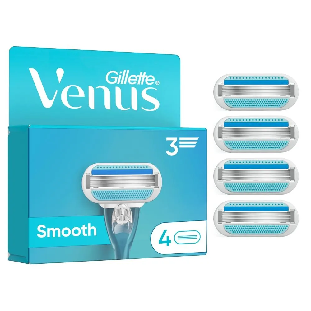 Gillette Venus  Smooth Ostrza Dla Kobiet, 4 Wkłady Wymienne