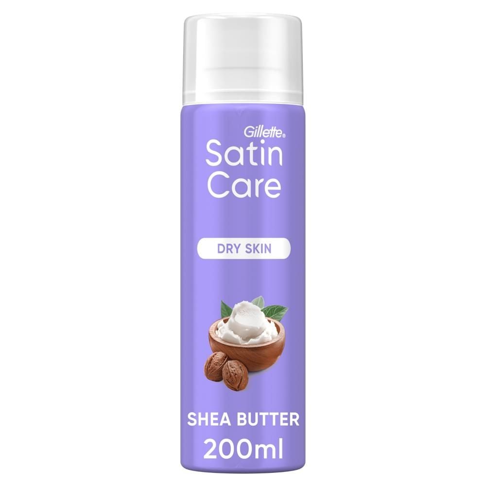 Gillette Satin Care Żel do golenia dla kobiet, Shea Butter Silk, 200ml