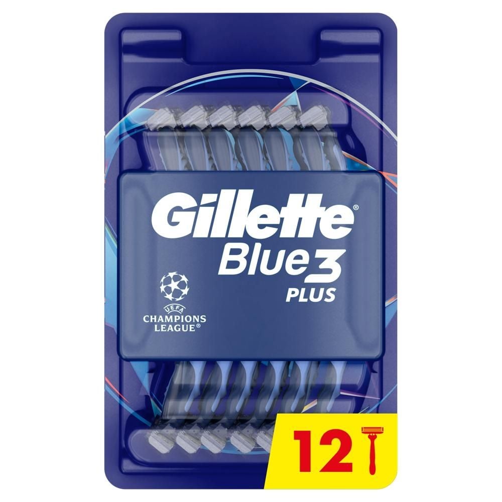 Gillette Blue3 Plus Comfort, maszynki jednorazowe dla mężczyzn, 12 sztuk