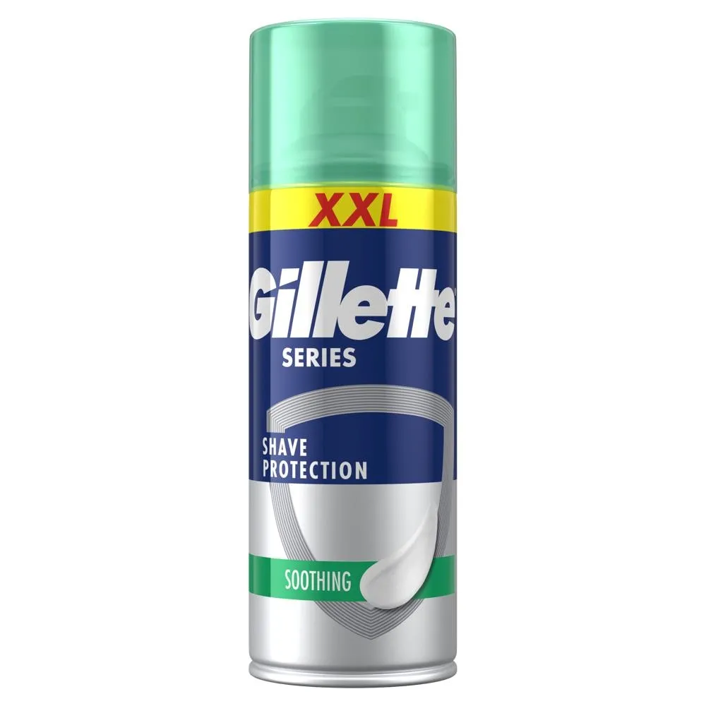 Gillette Series Łagodząca pianka do golenia z aloesem, 400 ml