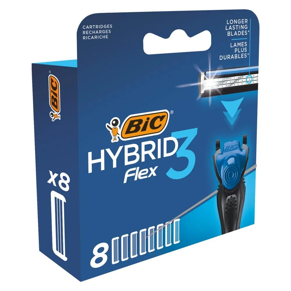 Wkłady do maszynki do golenia Flex 3 Hybrid Blister 8