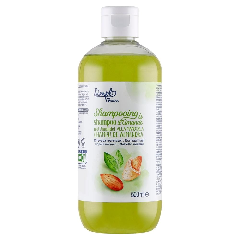Simpl Choice Szampon z wyciągiem migdałów włosy normalne 500 ml