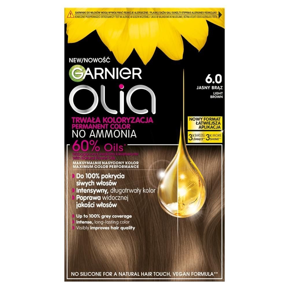 Garnier Olia Krem koloryzujący 6.0 jasny brąz
