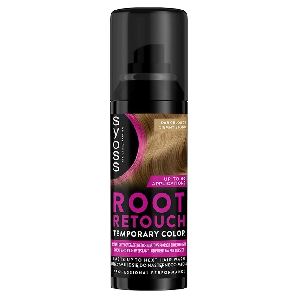Syoss Root Retouch Zmywalny spray maskujący odrosty ciemny blond 120 ml