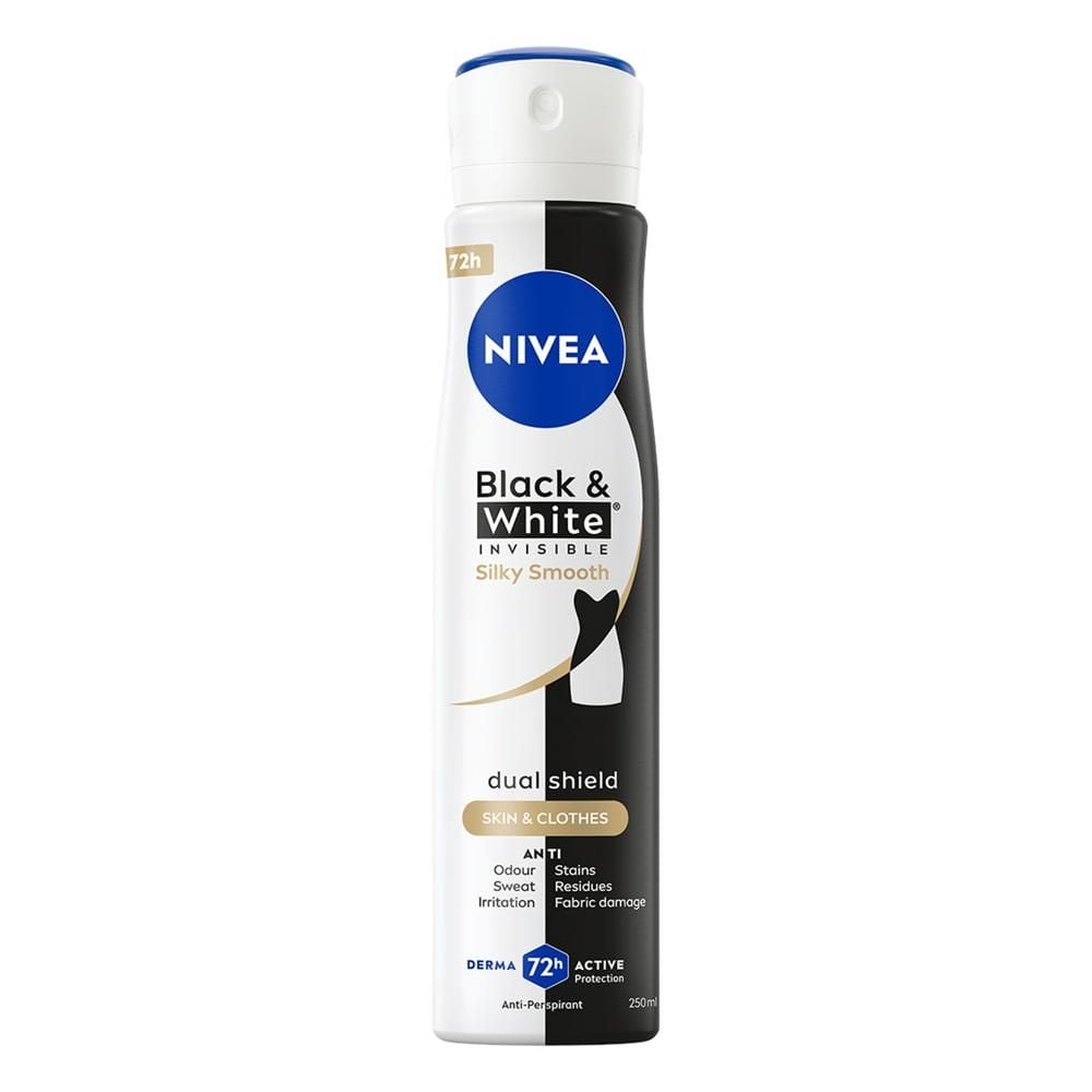 Nivea Black&White Invisible Silky Smooth Antyperspirant Spray 250 ml