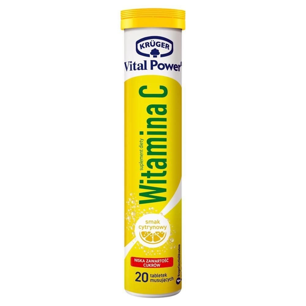 Krüger Vital Power Witamina C smak cytrynowy 84 g (20 sztuk)