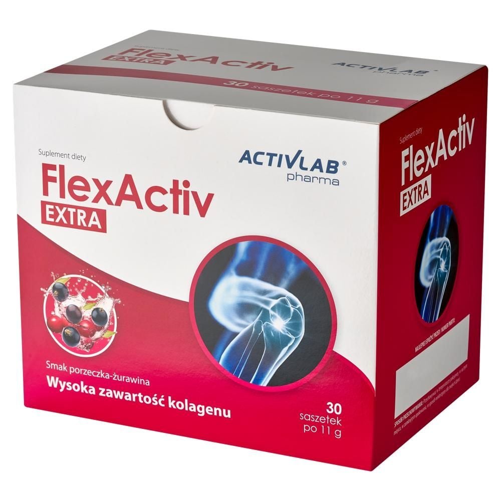Activlab Pharma FlexActiv Extra Proszek smak porzeczka-żurawina 330 g (30 x 11 g)