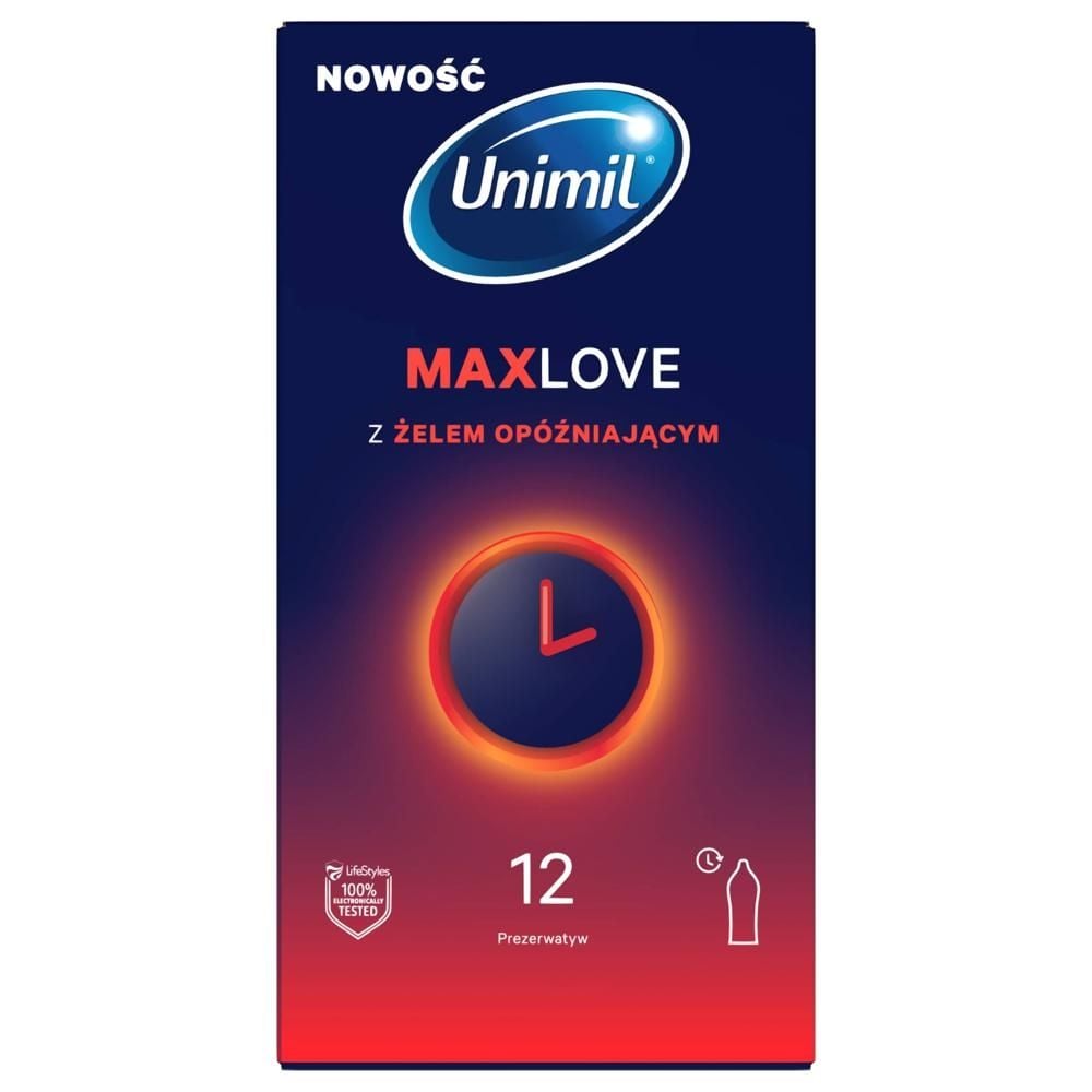 Unimil Max Love Prezerwatywy 12 sztuk
