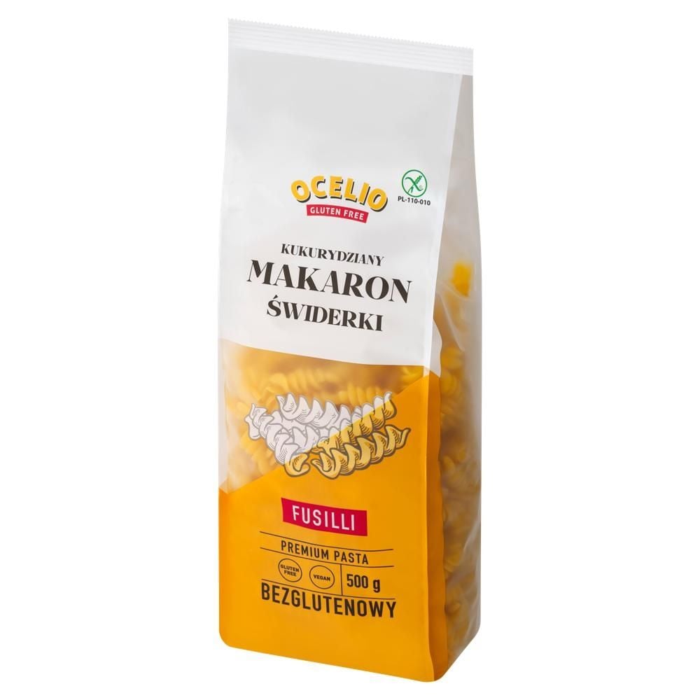 Ocelio Makaron kukurydziany świderki bezglutenowy 500 g