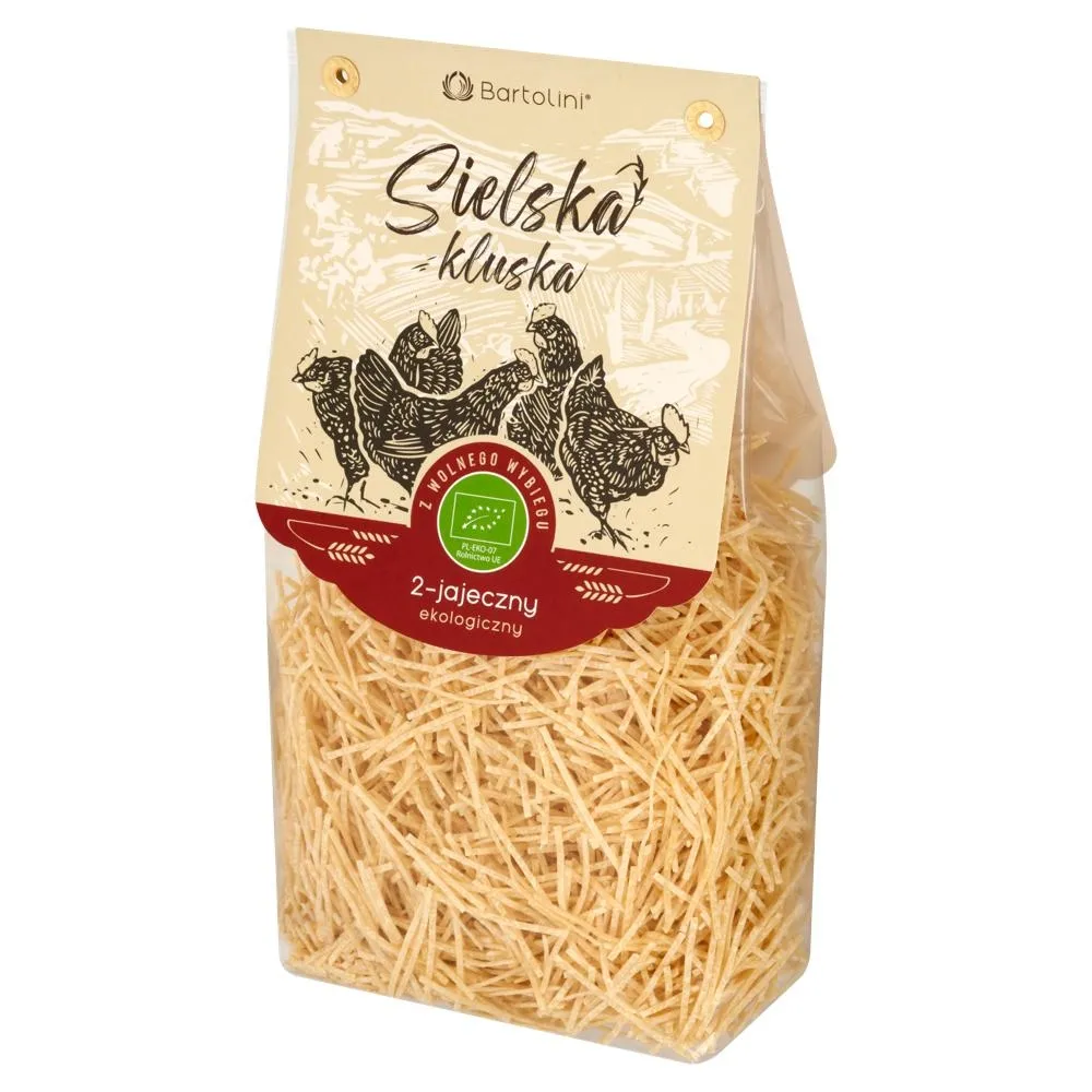 Bartolini Sielska kluska Makaron 2-jajeczny ekologiczny krajanka cienka 250 g
