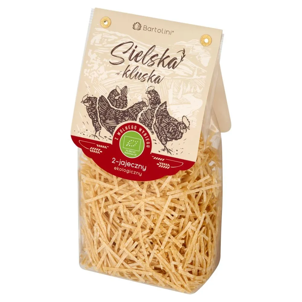 Bartolini Sielska kluska Makaron 2-jajeczny ekologiczny krajanka średnia 250 g