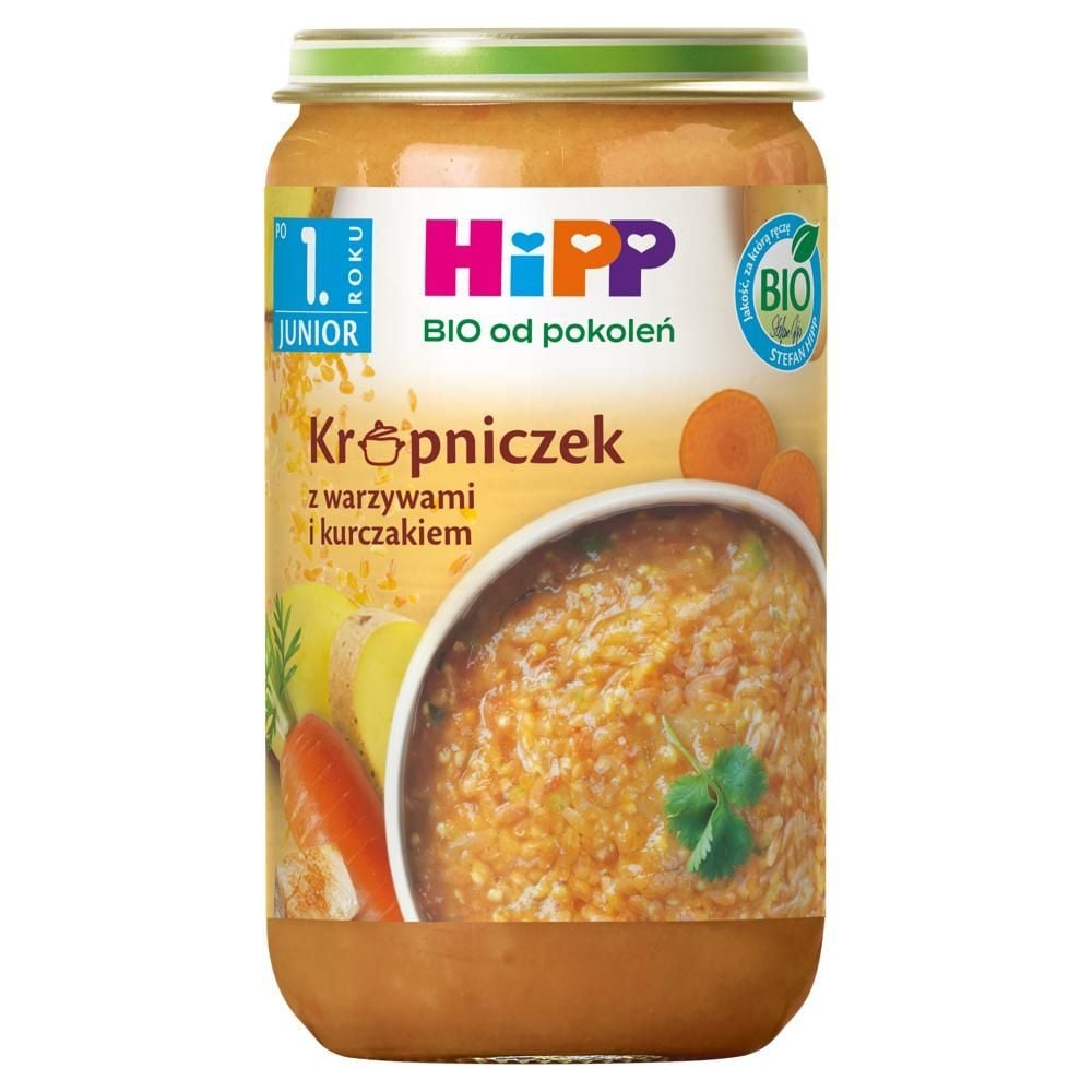 HiPP BIO Junior Krupniczek z warzywami i kurczakiem po 1. roku 250 g