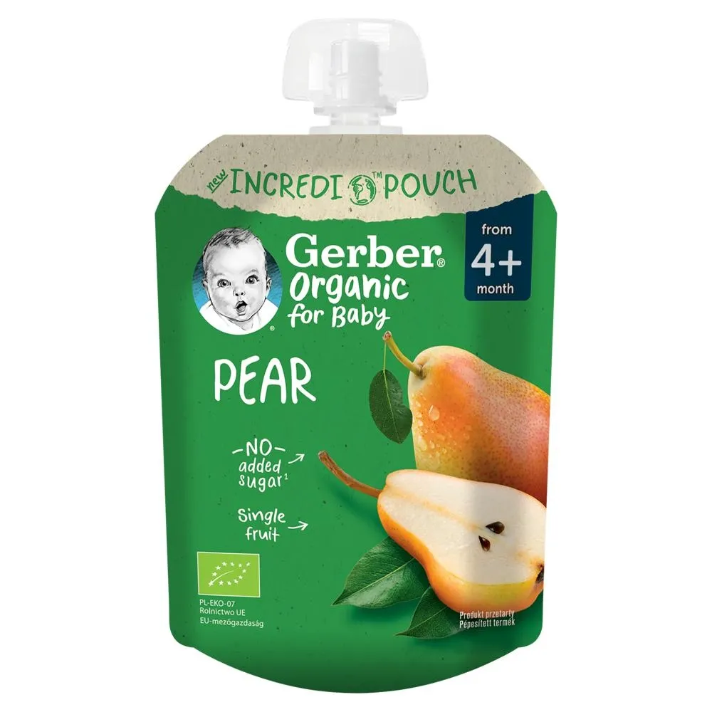 Gerber Organic Pear Deserek po 4. miesiącu 80 g