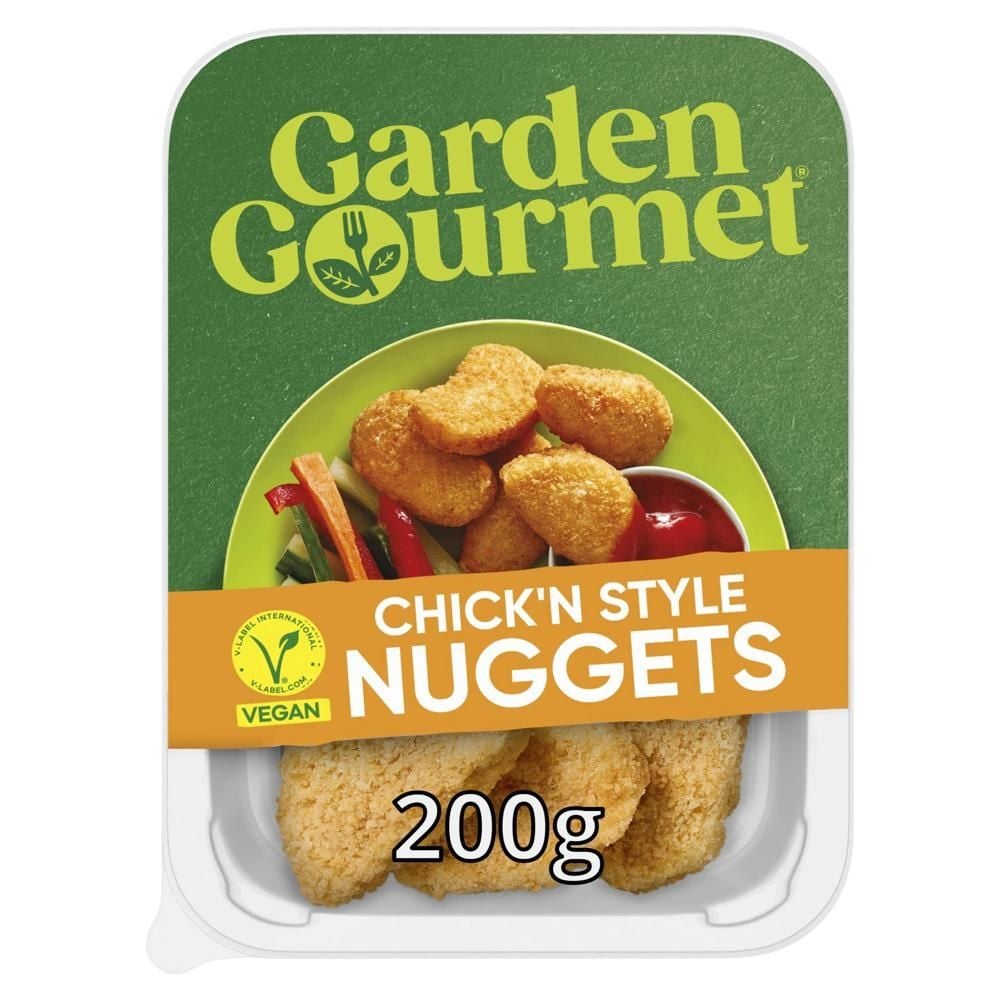 Garden Gourmet Nuggetsy Roślinne Wegański produkt na bazie białka sojowego w panierce 200 g