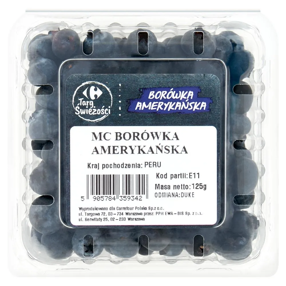 Carrefour Targ Świeżości Borówka amerykańska 125 g