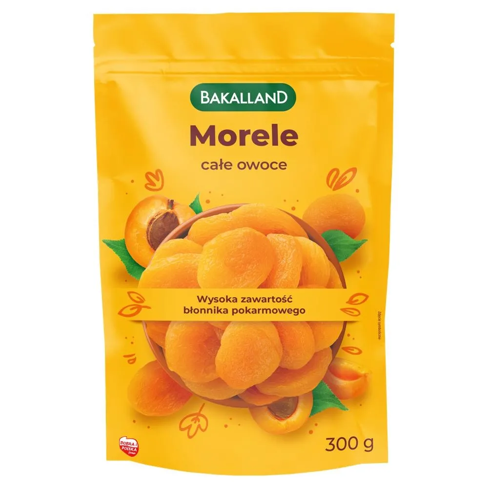 Bakalland Morele całe owoce 300 g