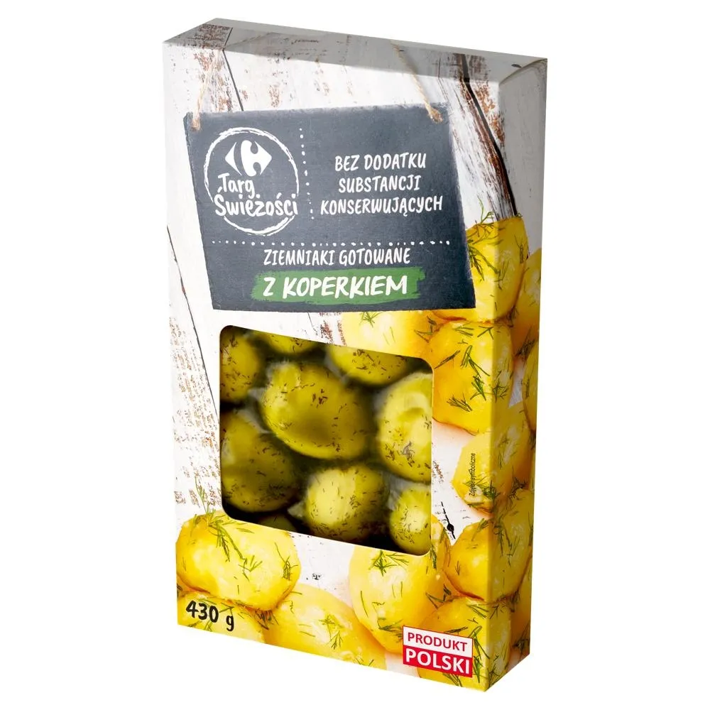 Carrefour Targ Świeżości Ziemniaki gotowane z koperkiem 430 g