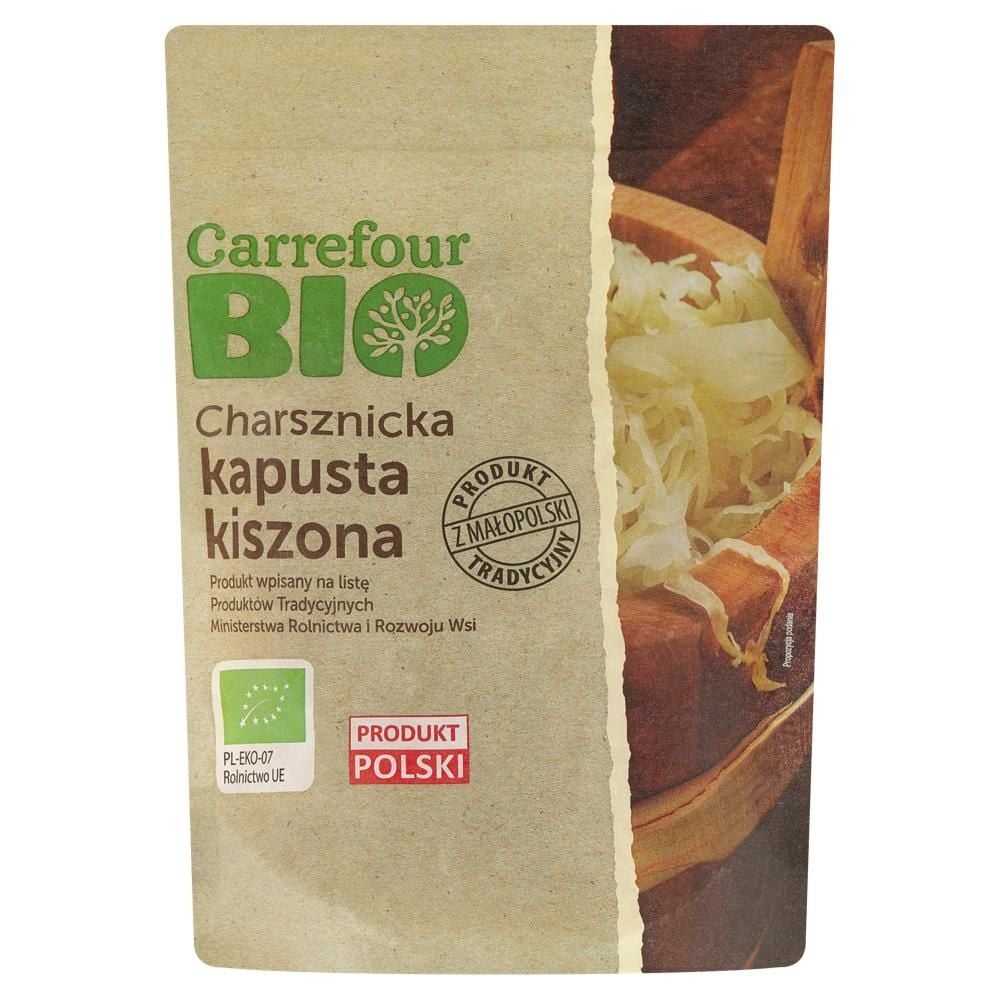 Carrefour Bio Charsznicka kapusta kiszona 750 g