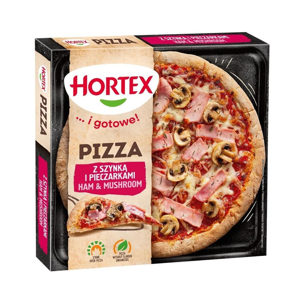 Hortex Pizza z szynką i pieczarkami 345 g