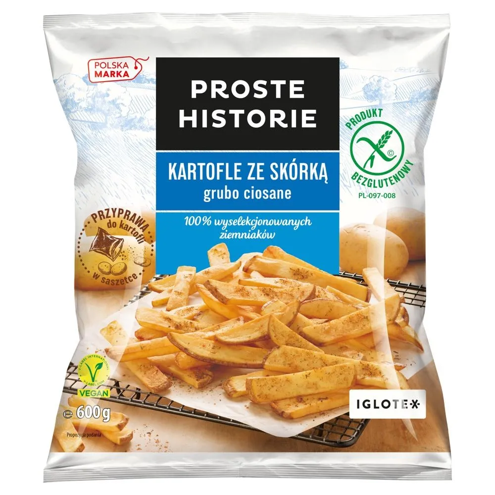 Proste Historie Kartofle ze skórką grubo ciosane 600 g