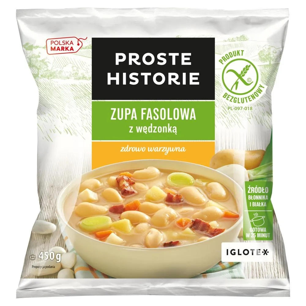 Proste Historie Zupa fasolowa z wędzonką 450 g
