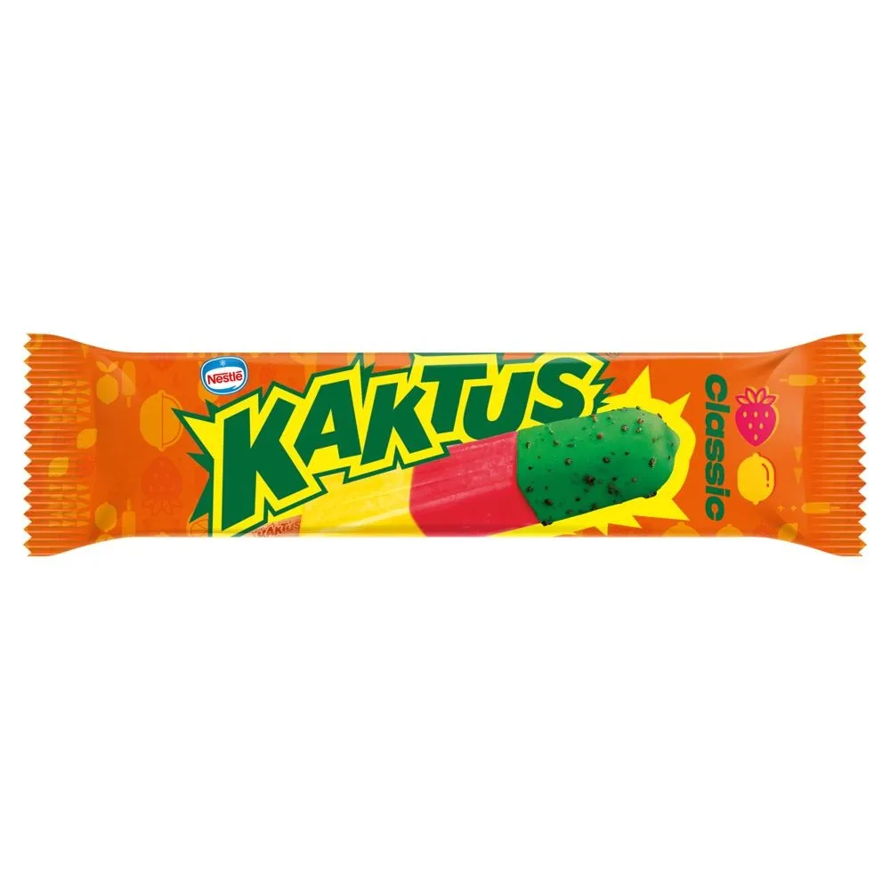 Kaktus Classic Lody wodne o smaku cytrynowym i sorbet truskawkowy 45 ml