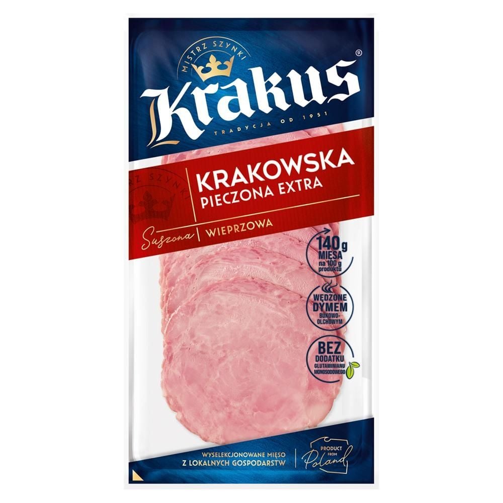 Krakus Krakowska pieczona extra wieprzowa 80 g