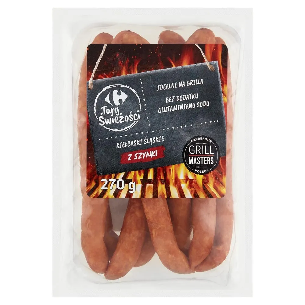 Carrefour Targ Świeżości Kiełbaski śląskie z szynki 270 g