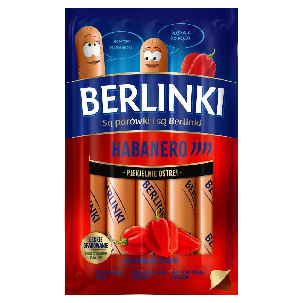 Berlinki Parówki habanero 250 g