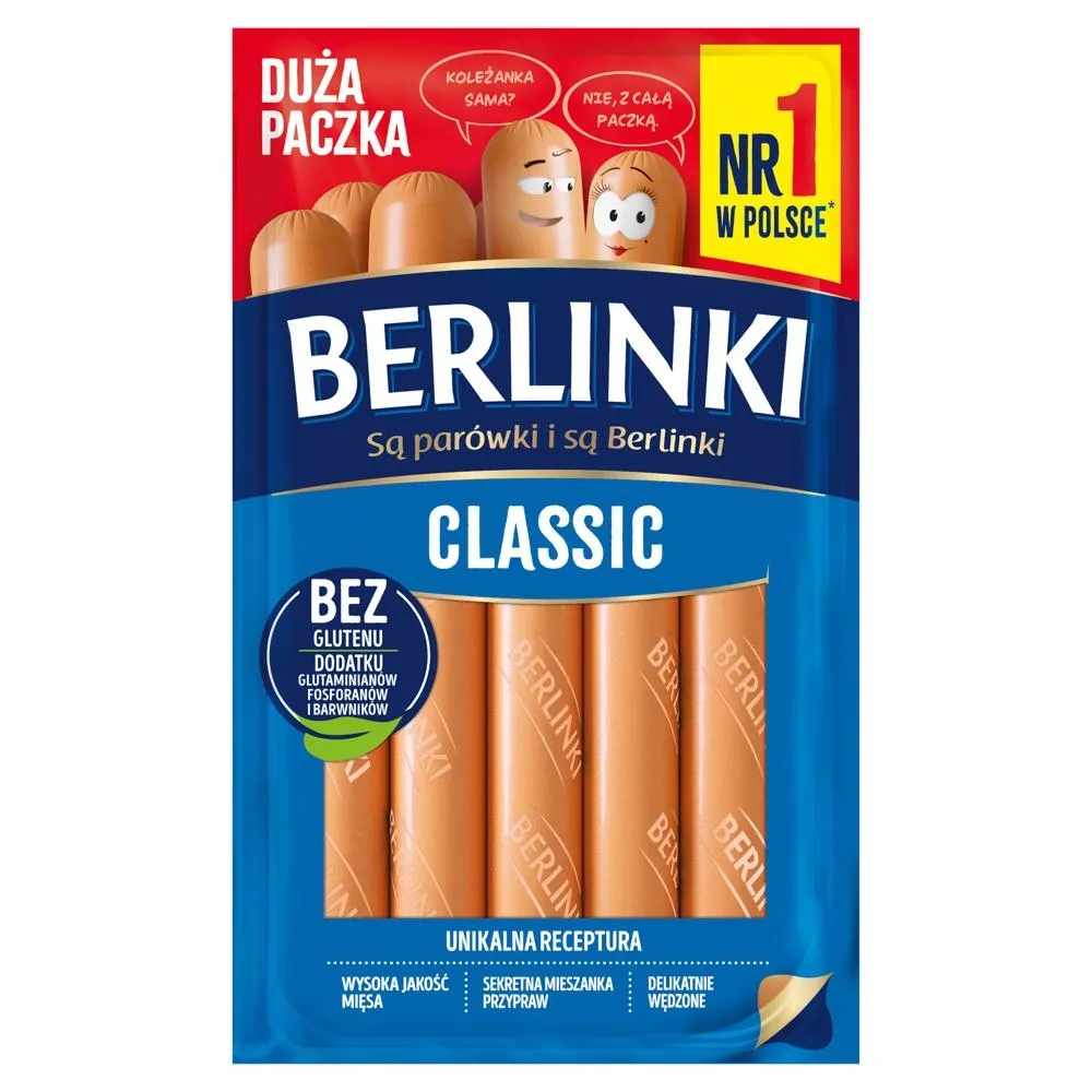 Berlinki Classic Parówki 450 g