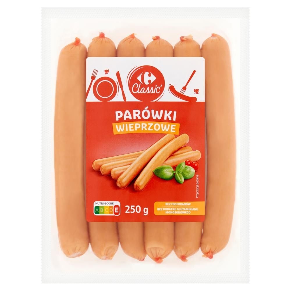 Carrefour Classic Parówki wieprzowe 250 g