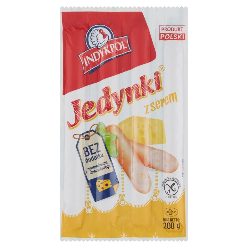 PAROWKI JEDYNKI SER INDYK 200g B/G