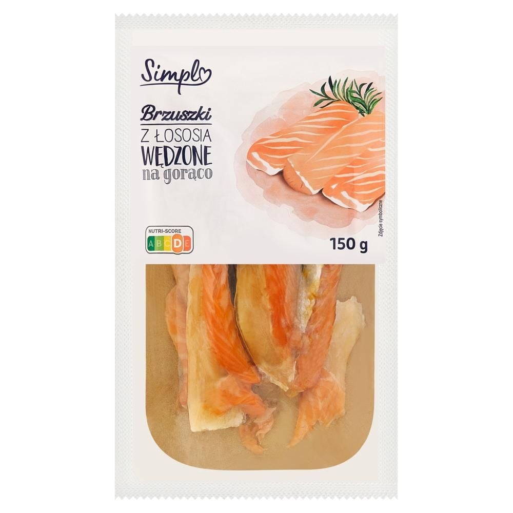 Simpl Brzuszki z łososia wędzone na gorąco 150 g