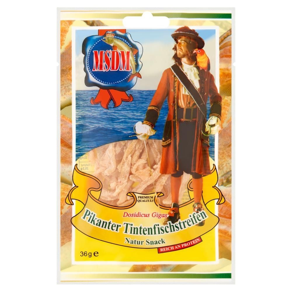MSDM Paski kalmara solone suszone pikantne 36 g