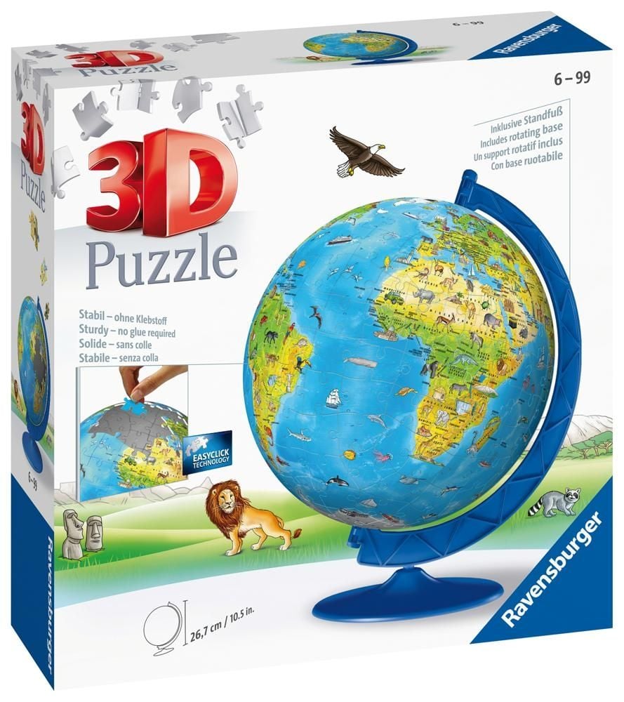 Puzzle 3D Kula: Dziecinny globus