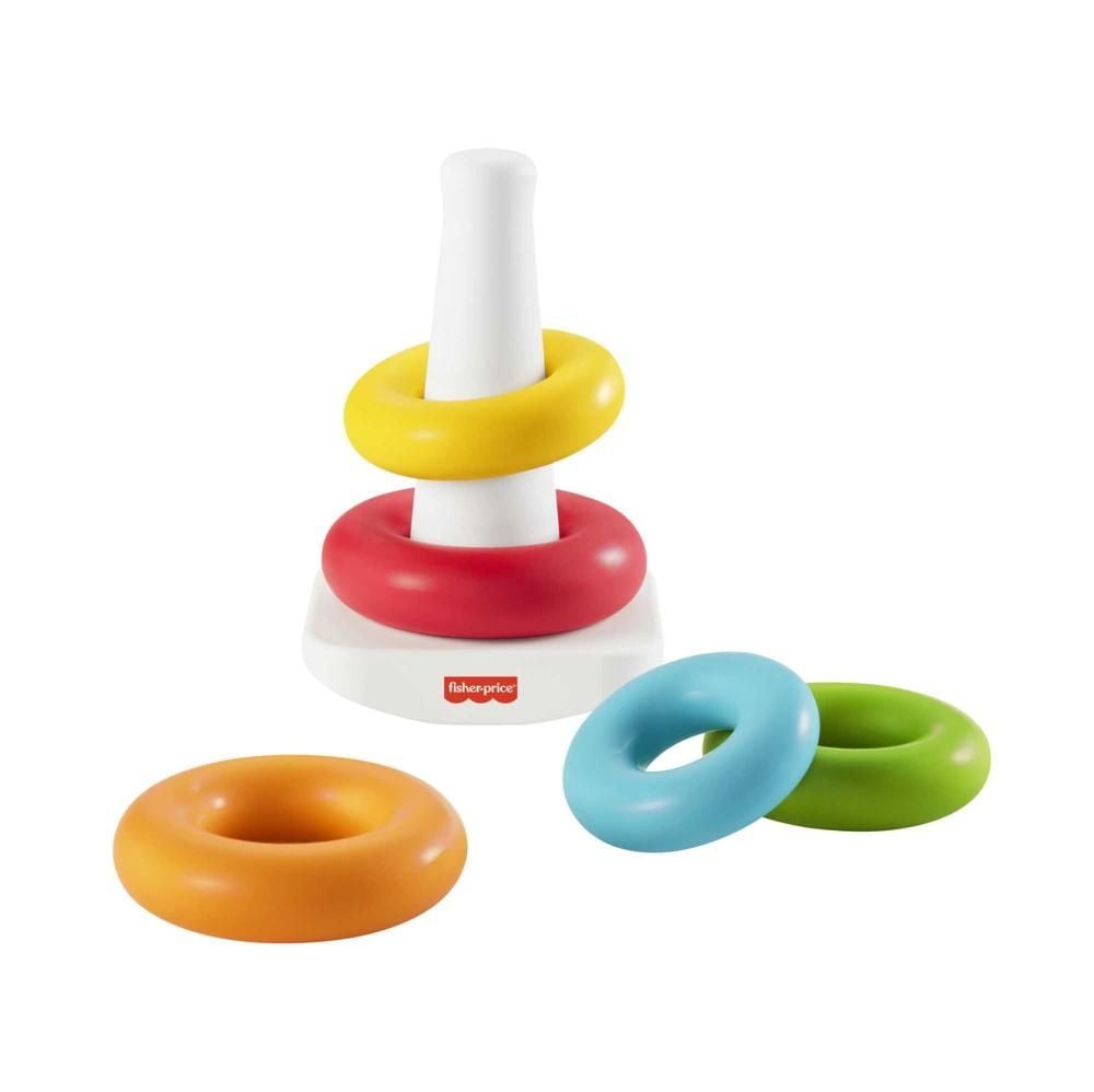 Fisher-Price Eko Piramidka z kółek Zabawka do układania dla dzieci GRF09